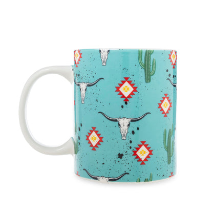 Sippinâ€™ in the South Ceramic Mug in Cactus Geometry