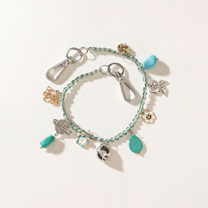Seaside Relic Bag Charm in Lagoon Blue