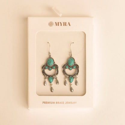 Myra Featherchant Earrings in Spirit Teal