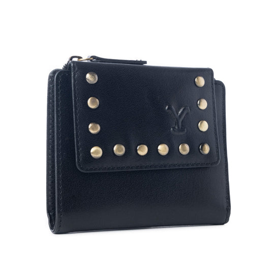 Yellowstone Westmere Studded Credit Card Holder in Ash
