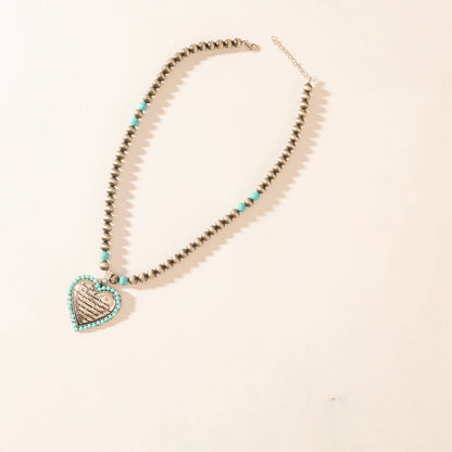 Myra Heart of the Frontier Necklace in Storm Oasis