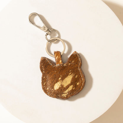 Myra Barn Whisker Hairon Keychain in Honey Tan
