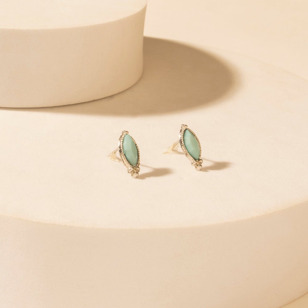 Myra Prairie Trinket Earrings Set in Saddle Silver