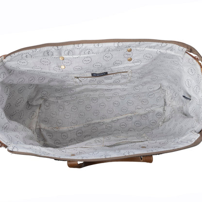 Myra Prairie Crest Weekender Bag in Mustard Yellow
