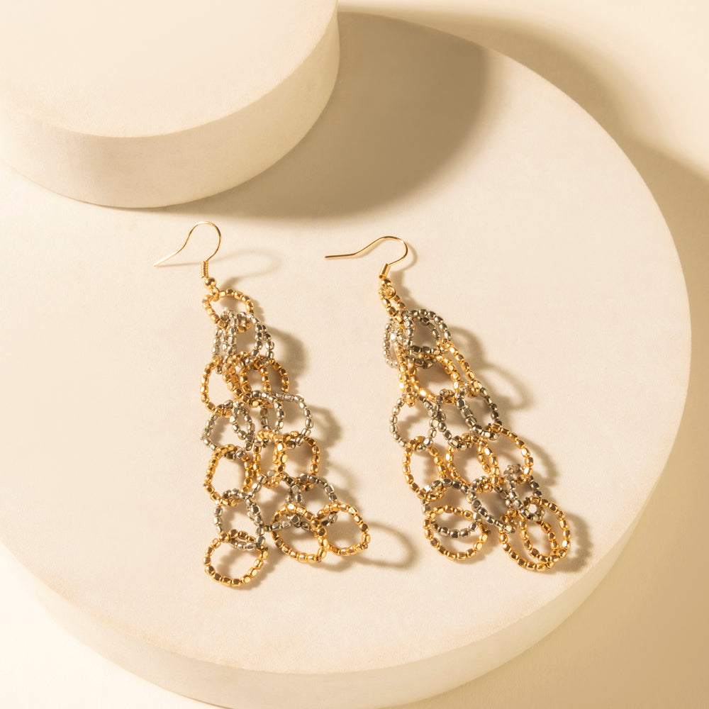Myra RoperLasso Loop Earrings in Burnished Amber