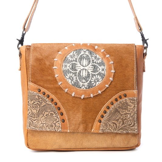 Vintage Hues Leather & Hairon Bag