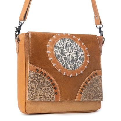 Vintage Hues Leather & Hairon Bag