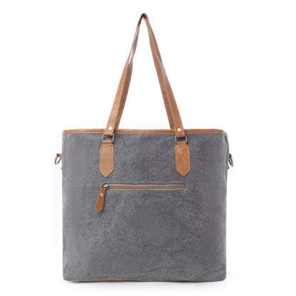 Bison Ridge Hair-On Hide Tote Bag