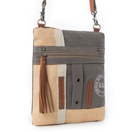 USA Canvas Patch Crossbody Bag