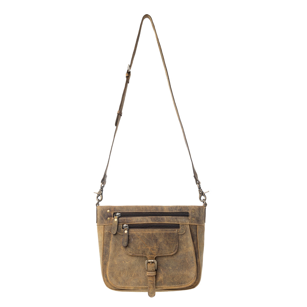 Lawson Roundup Satchel Leather & Hairon Bag