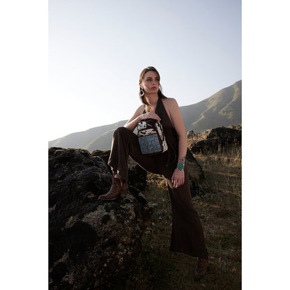 Delilah Creek Leather & Hairon Bag