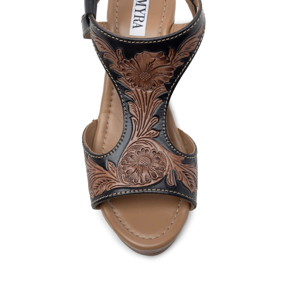 Talitha Hand-Tooled Wedge Shoe