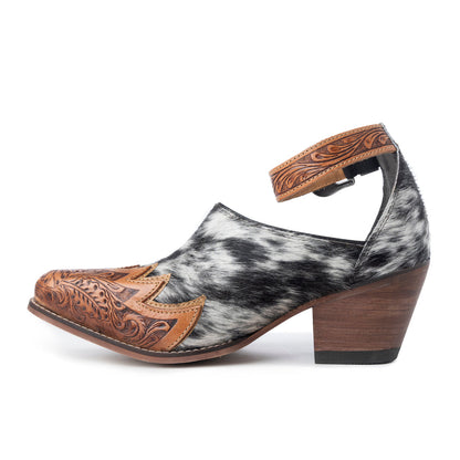 Zora Canyon Hair-On Hide Mules