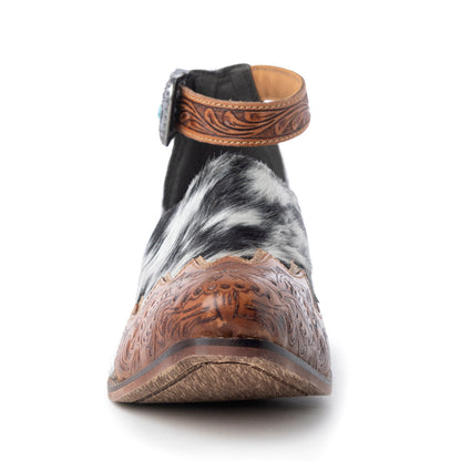 Zora Canyon Hair-On Hide Mules