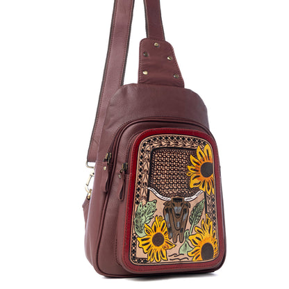Sunflower Steer Sling Bag