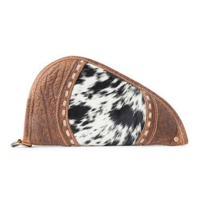Rustlerâ€™s Range Hairon Leather Gun Case in Rustic Tan