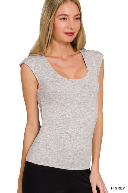 Zenana Double Layered Sleeveless Top