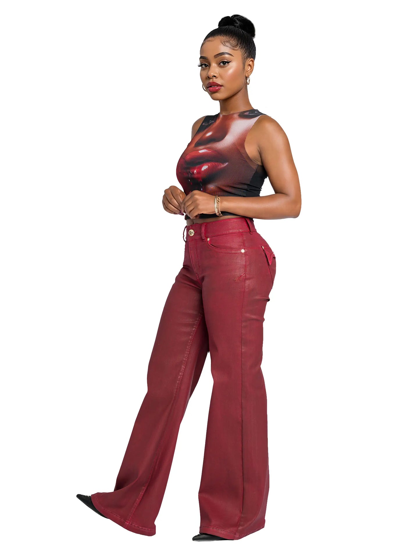Wide-Leg Jean - Red Delicious