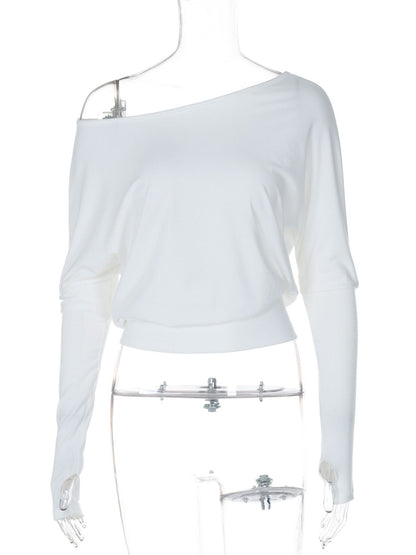 Boat Neck Long Sleeve T-Shirt