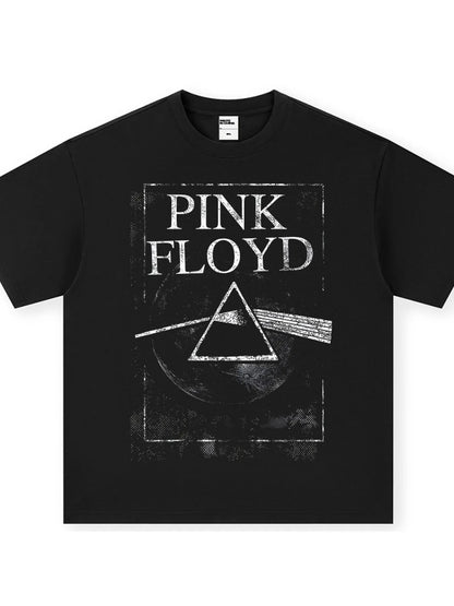 Men's Letter Round Neck Short Sleeve T-Shirt