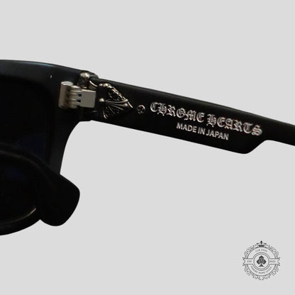 Chrome Hearts Box Officer Sunglasses in Matte Black/Silver