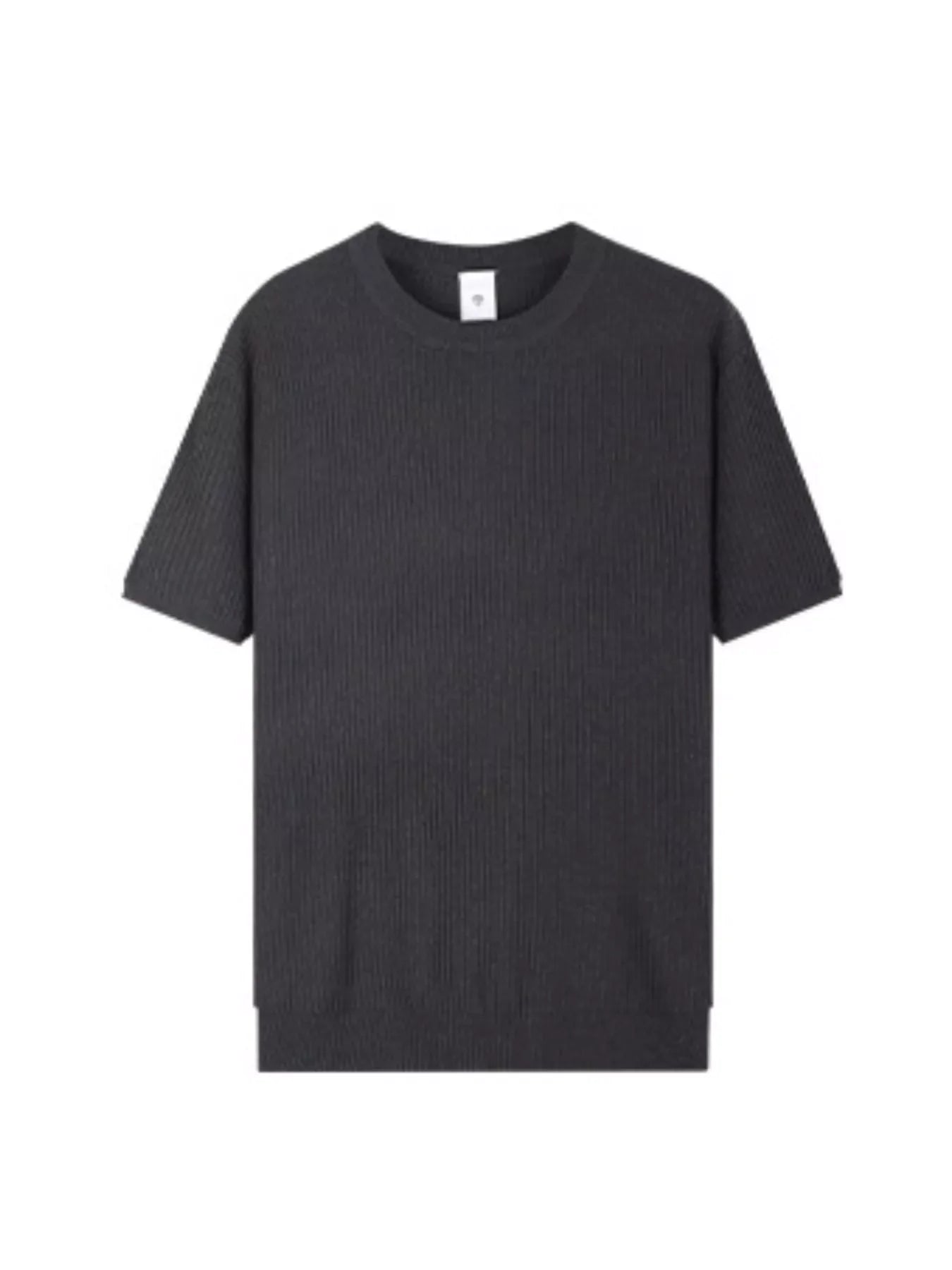 Men's Plus Size Ribbed Knit Relaxed Fit T-Shirt