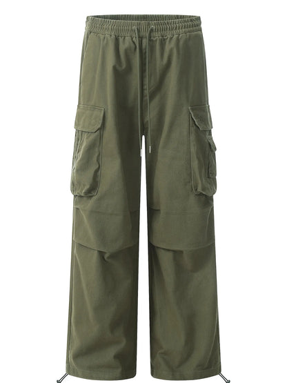Men's Relaxed Fit Cargo Pants with Drawstring