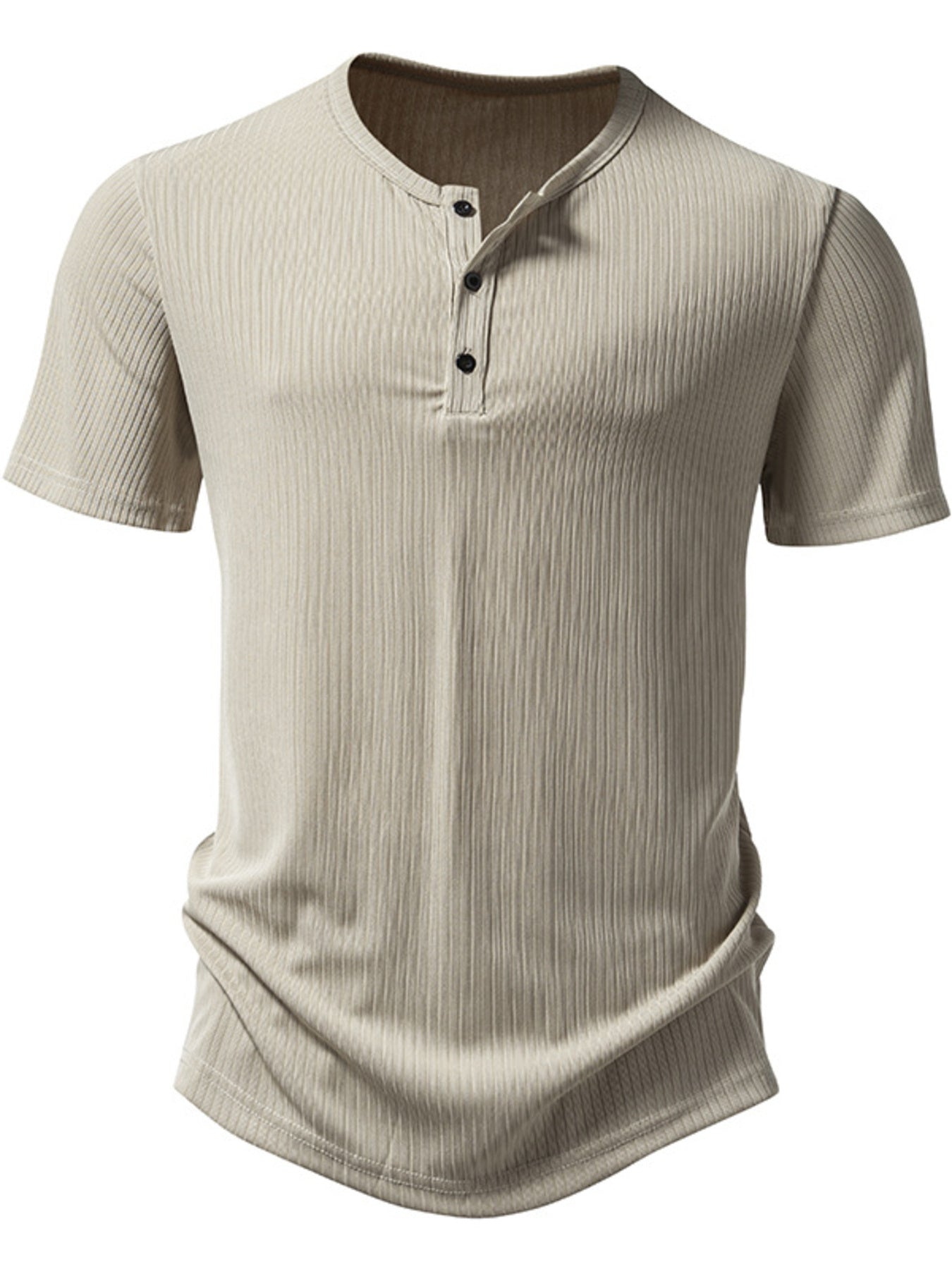 Men's Button Detail Short Sleeve T-Shirt