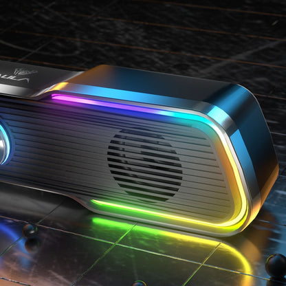 AULA N-169B Computer Speakers PC Sound Box HIFI Stereo Microphone USB LED Light For Desktop Computer/Speaker