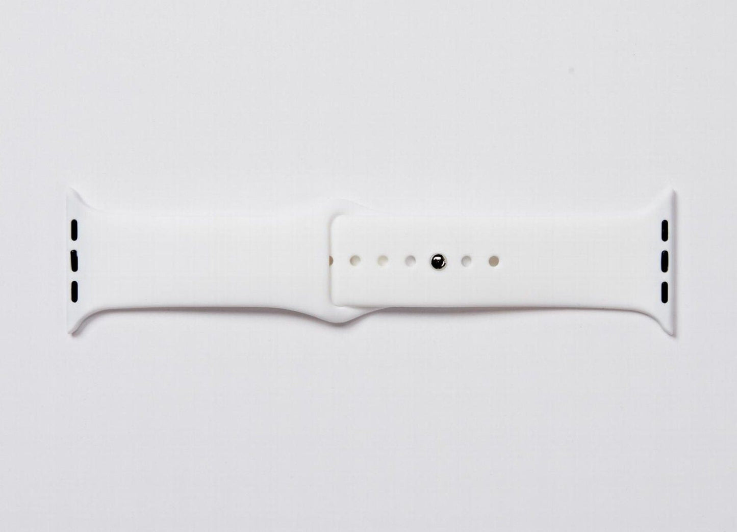 White Silicone Watch Band Made for Apple Watch - Large (42/44/45/49mm)