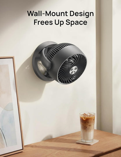 Fan for Bedroom, 12 Inches, 70ft Powerful Airflow, 25db Quiet Table Air Circulator Fans for Whole Room, 120° Adjustable Tilt, 3 Speeds, Desktop Fan for Home, Office, Kitchen