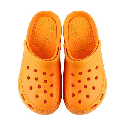 Beach summer thick soled hole shoes Baotou sandals Women's outdoor slope heel with accessories Garden shoes wholesale