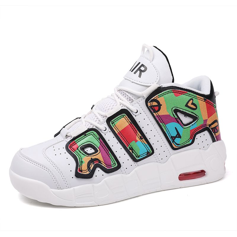 New men's and women's trend fashion personality basketball sneakers fashion match men's sneakers 5 colors
