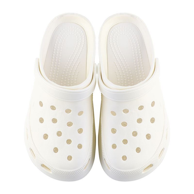 Beach summer thick soled hole shoes Baotou sandals Women's outdoor slope heel with accessories Garden shoes wholesale