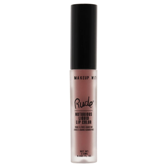 Notorious Rich Long Liquid Lip Color - Obscene Gesture by Rude Cosmetics for Women - 0.1 oz Lip Color