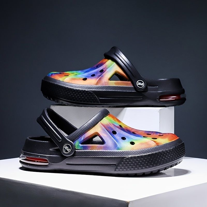 Women's Colorful Hollow Out Clogs; Lightweight Non Slip Breathable Sandals; Outdoor & Indoor Slippers