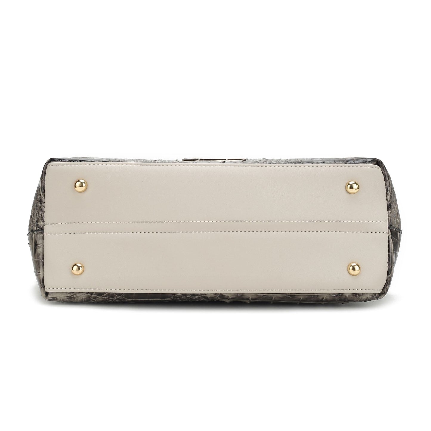 MKF Collection Phoebe Faux Crocodile Embossed Vegan Leather Women Tote with Wristlet Wallet Bag by Mia k
