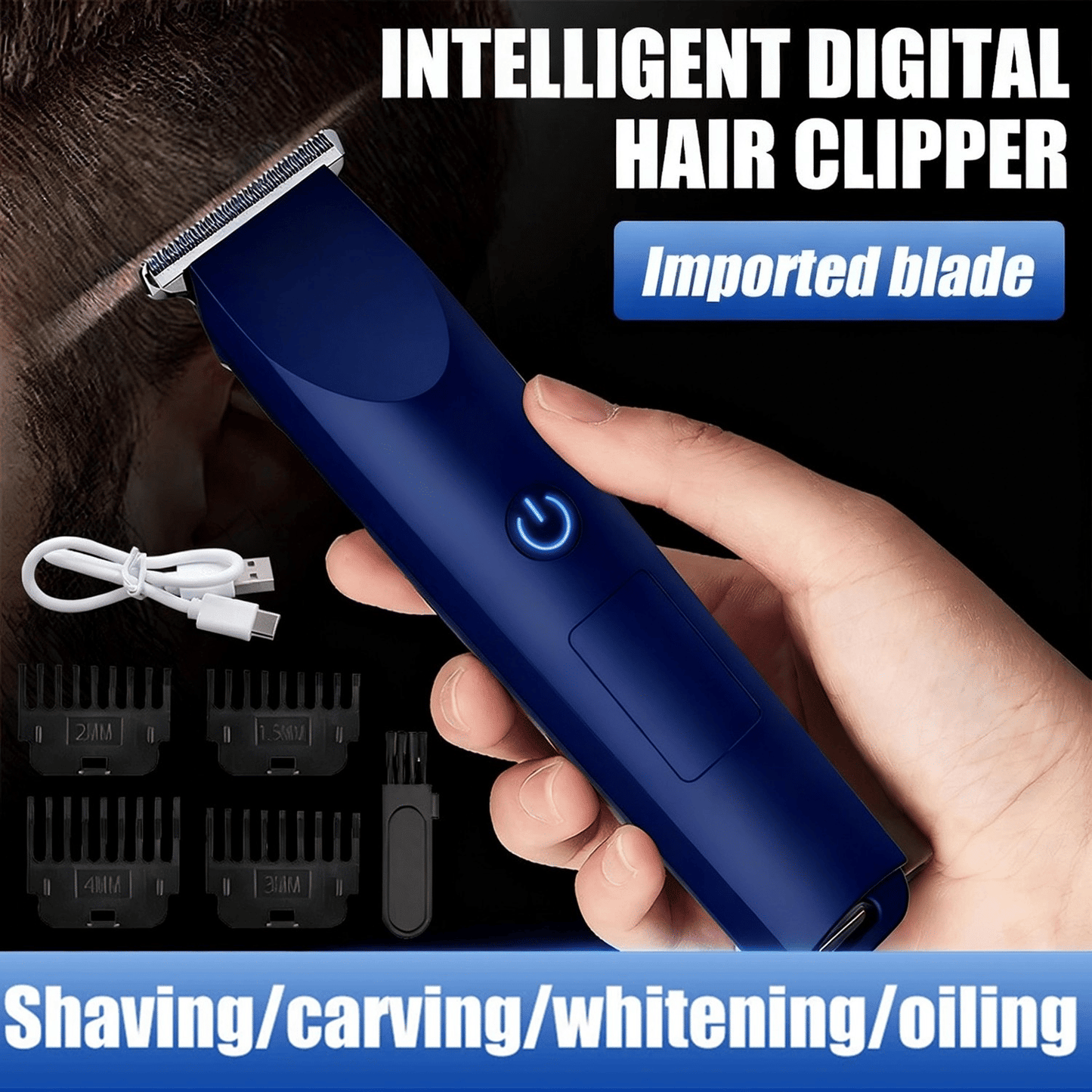 Professional Hair Clippers Trimmer Cutting Beard Cordless Barber Shaving Machine