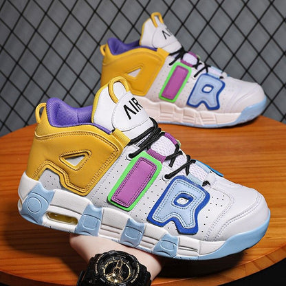 New men's and women's trend fashion personality basketball sneakers fashion match men's sneakers 5 colors