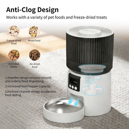 Intelligent fully automatic pet feeder, timed and quantified feeding, remote control is more worry free