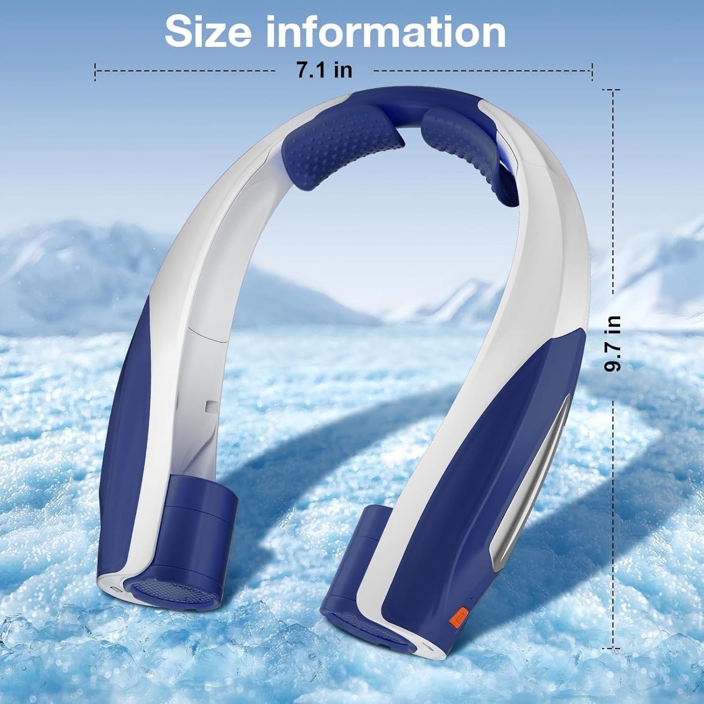 Neck Fan, 6 Speeds Adjustable Portable Personal Fan Rechargeable, Faster Cooling Wearable Fan, Ultra Quiet for Home, Office, Travel, Outdoor