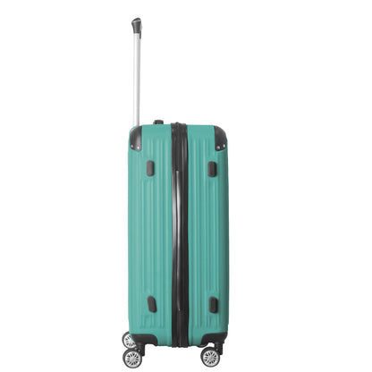 3-Piece Lightweight ABS Hardshell Luggage Set (20", 24", 26") in Fresh Green with Spinner Wheels, TSA Lock, and Adjustable Telescopic Handle - Durable Travel Suitcases