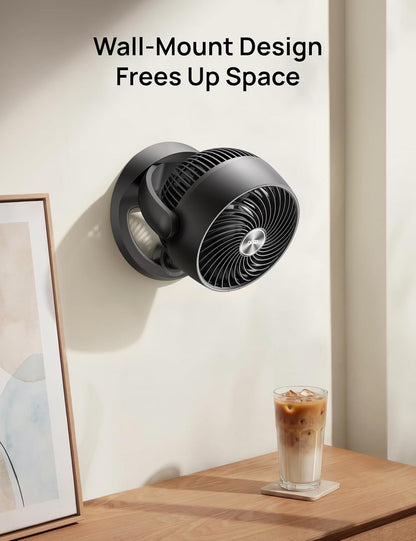 Fan for Bedroom, 12 Inches, 70ft Powerful Airflow, 25db Quiet Table Air Circulator Fans for Whole Room, 120° Adjustable Tilt, 3 Speeds, Desktop Fan for Home, Office, Kitchen