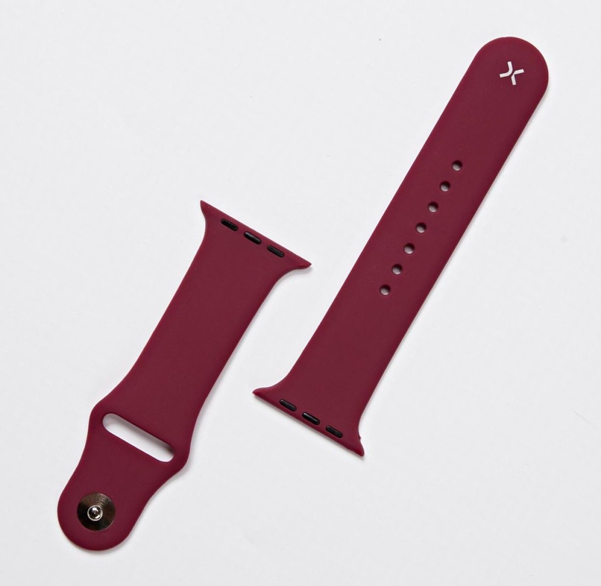 White Silicone Watch Band Made for Apple Watch - Large (42/44/45/49mm)