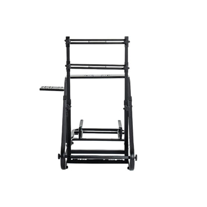 Enhanced and stable racing wheel cockpit, compatible with Fanatec, PXN, Thrustmaster, and Logitech adjustable driving simulators, excluding handbrake, pedals, and monitor -No self pick up