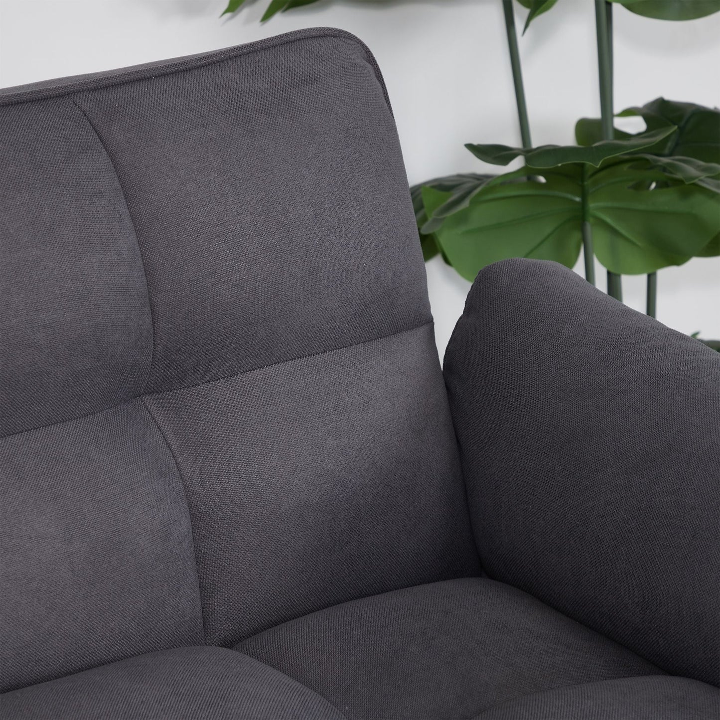 75" Flared Arm Convertible Sleeper Sofa-Dark Gray