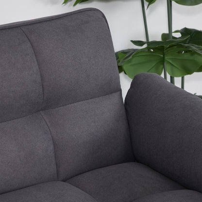 75" Flared Arm Convertible Sleeper Sofa-Dark Gray