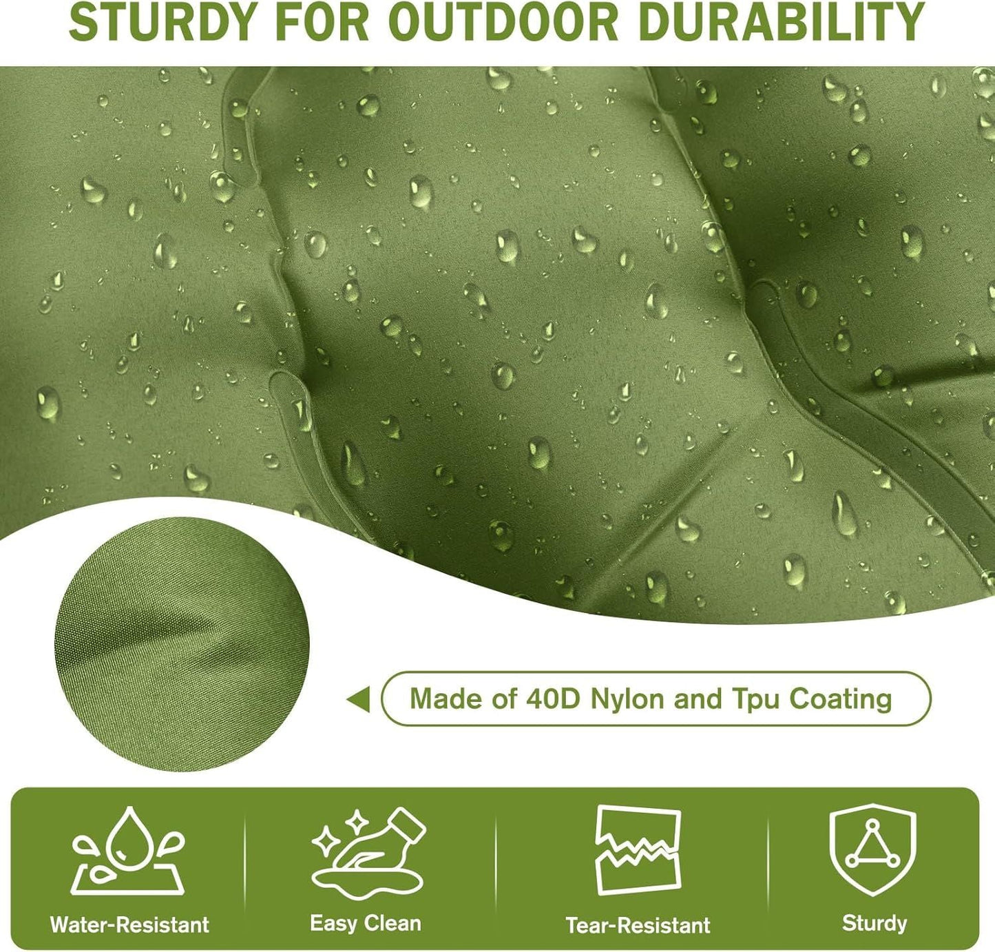 Camping Sleeping Pad, Ultralight Camping Mat with Pillow Built-in Foot Pump, 4" Thick Inflatable Sleeping Mat Compact for Backpacking, Hiking, Car Traveling, Camp Tent
