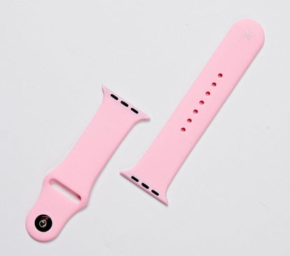 White Silicone Watch Band Made for Apple Watch - Large (42/44/45/49mm)