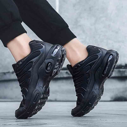 Men's shoes spring and autumn new all-palm air cushion running sneakers all-match trend men's platform casual shoes